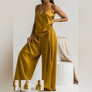 Ettitude Vegan Silk Wide Leg pant
